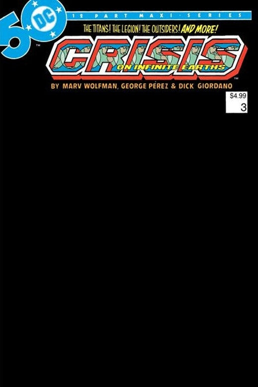 Crisis on Infinite Earths #3 2024 Facsimile - Blank