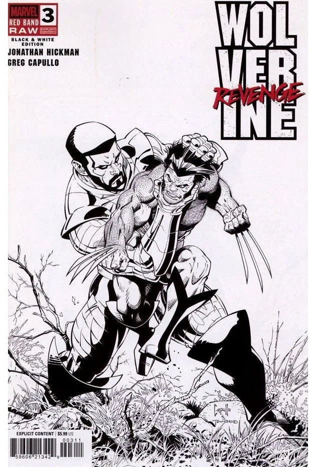 Wolverine: Revenge - Red Band: Black & White Edition #3 Greg Capullo