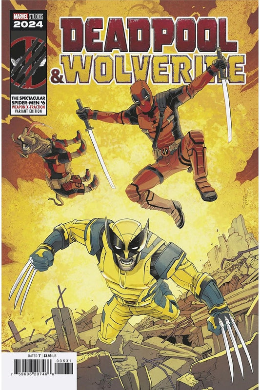 Spectacular Spider-Men #6 Declan Shalvey-Deadpool & Wolverine Weapon X-Traction