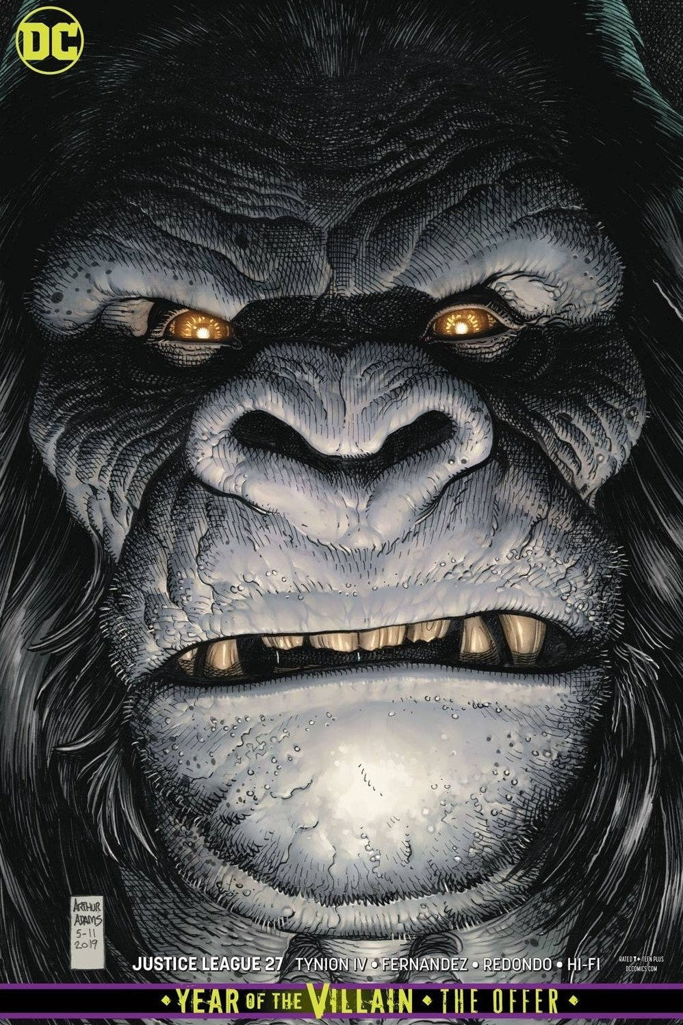 Justice League #27 CARD STOCK YOTV VAR ED THE OFFER