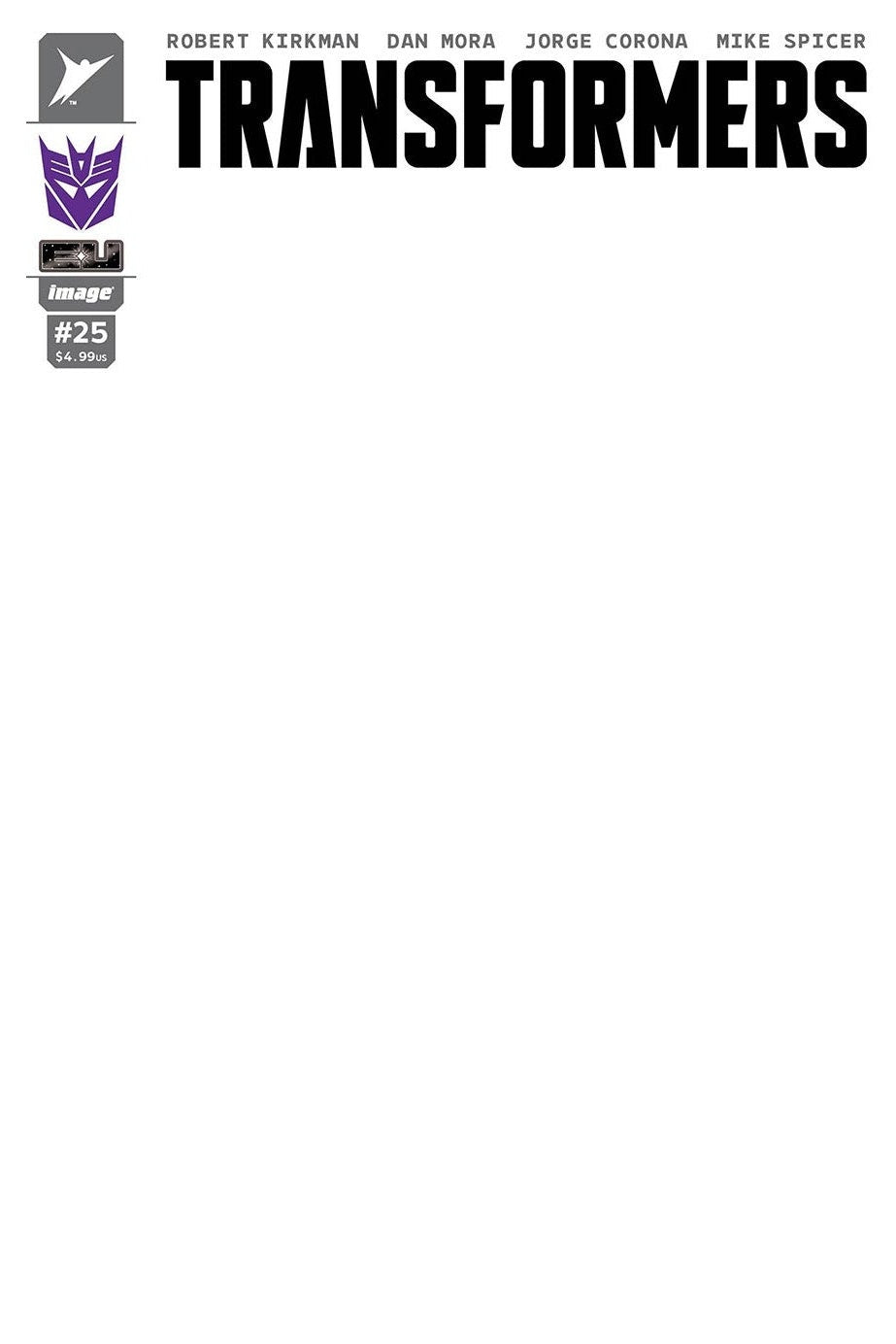 Transformers #25 Blank - Decepticon