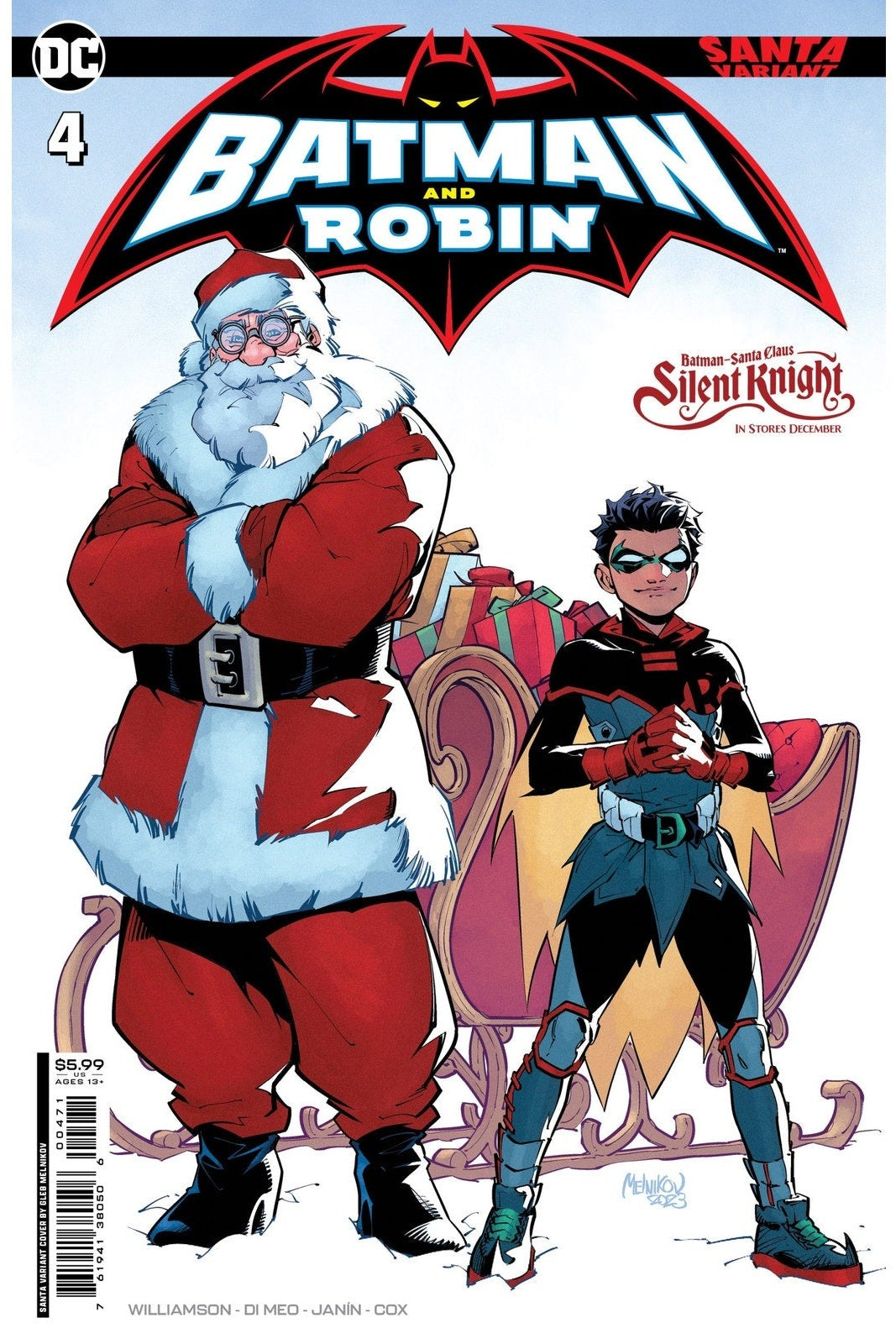 Batman And Robin #4 Gleb Melnikov - Santa
