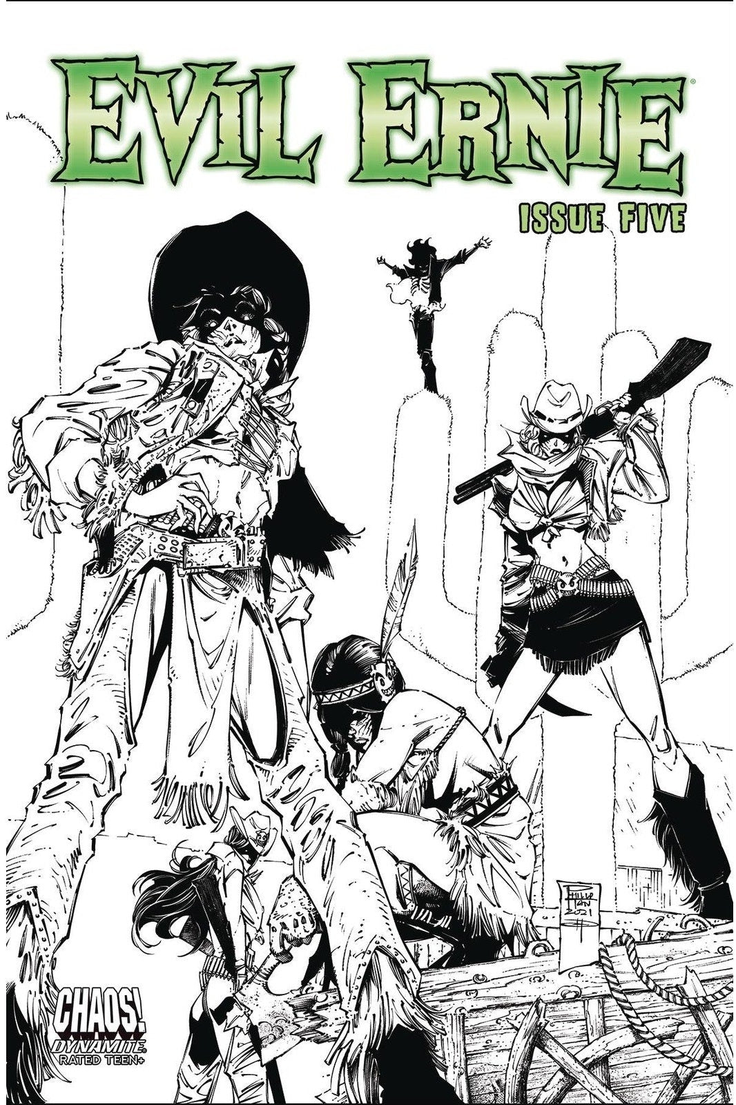Evil Ernie #5 Philip Tan - B&W (1:10)