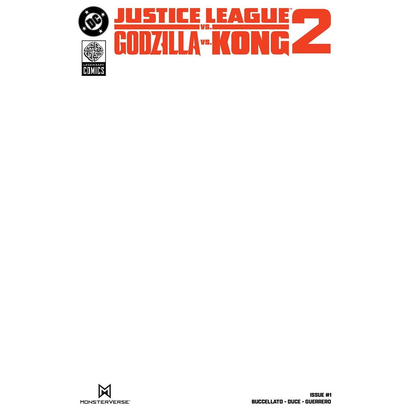 Justice League vs. Godzilla vs. Kong 2 #1 Blank
