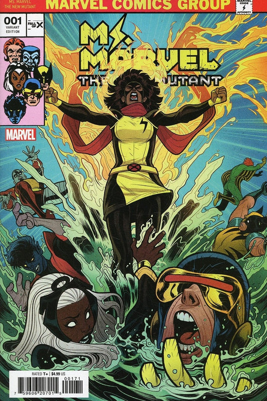 Ms. Marvel: The New Mutant #1 Elizabeth Torque - X-Men #101 Homage