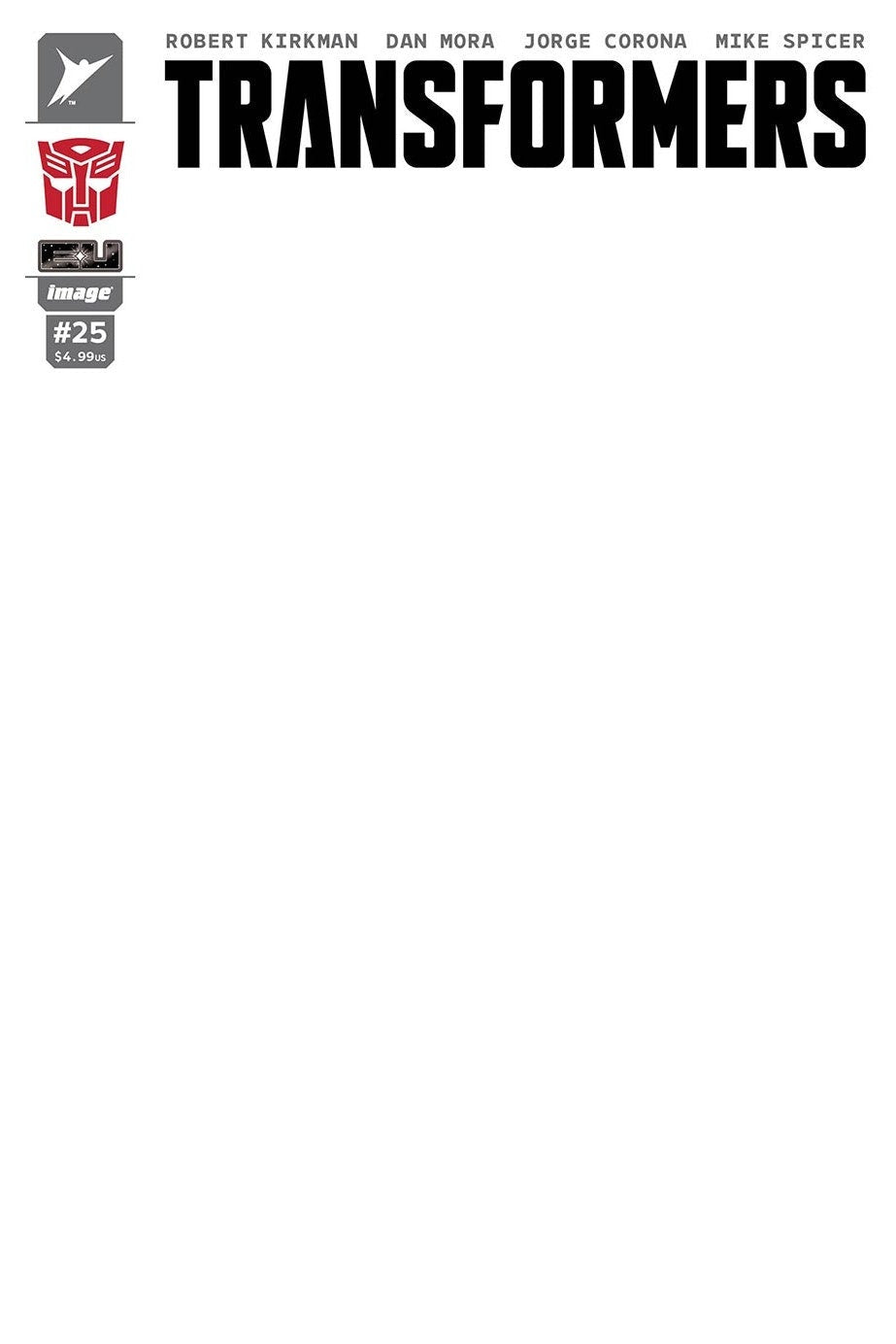 Transformers #25 Blank - Autobot