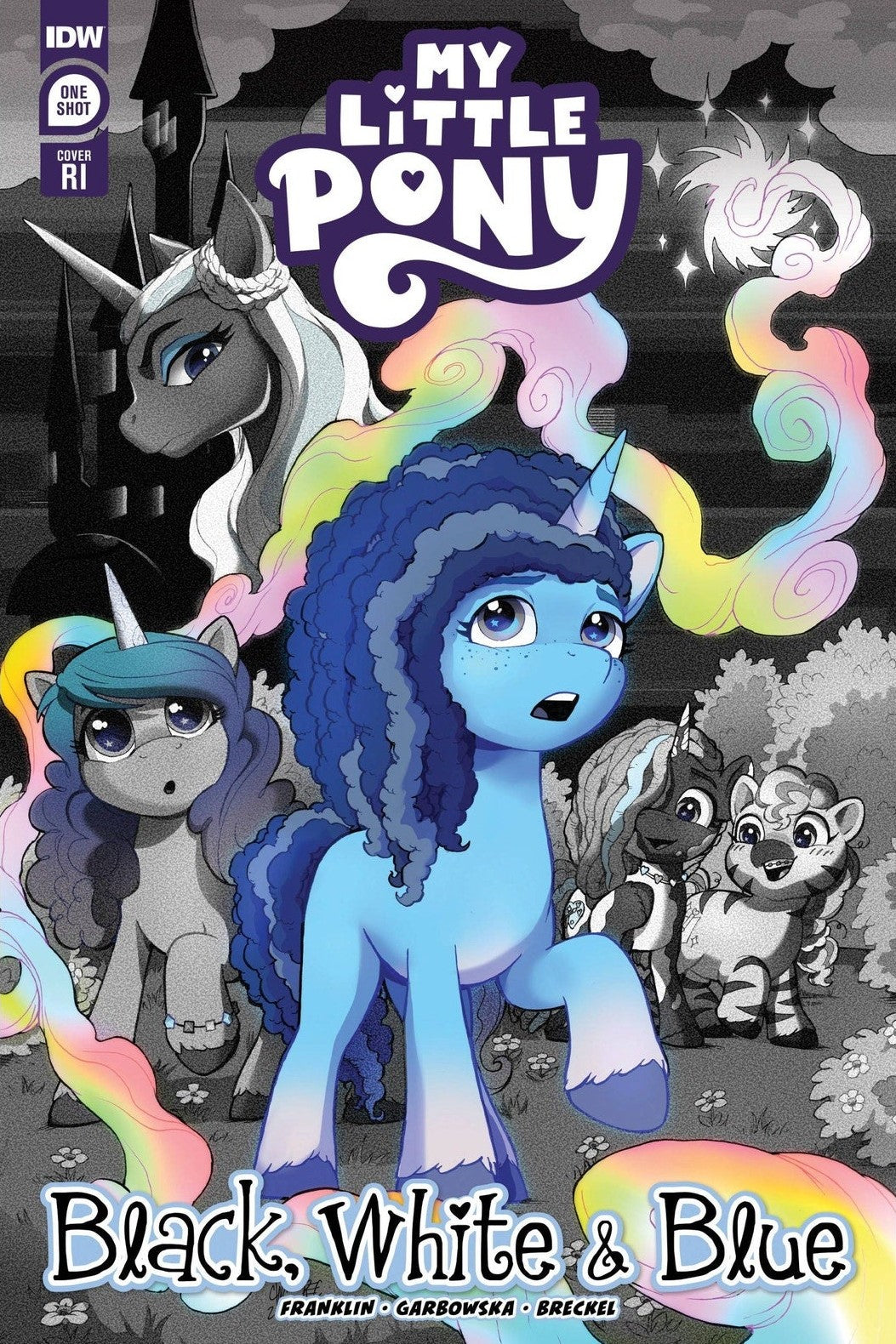 My Little Pony: Black, White, & Blue #1 Casey Coller - Cover RI (1:25)