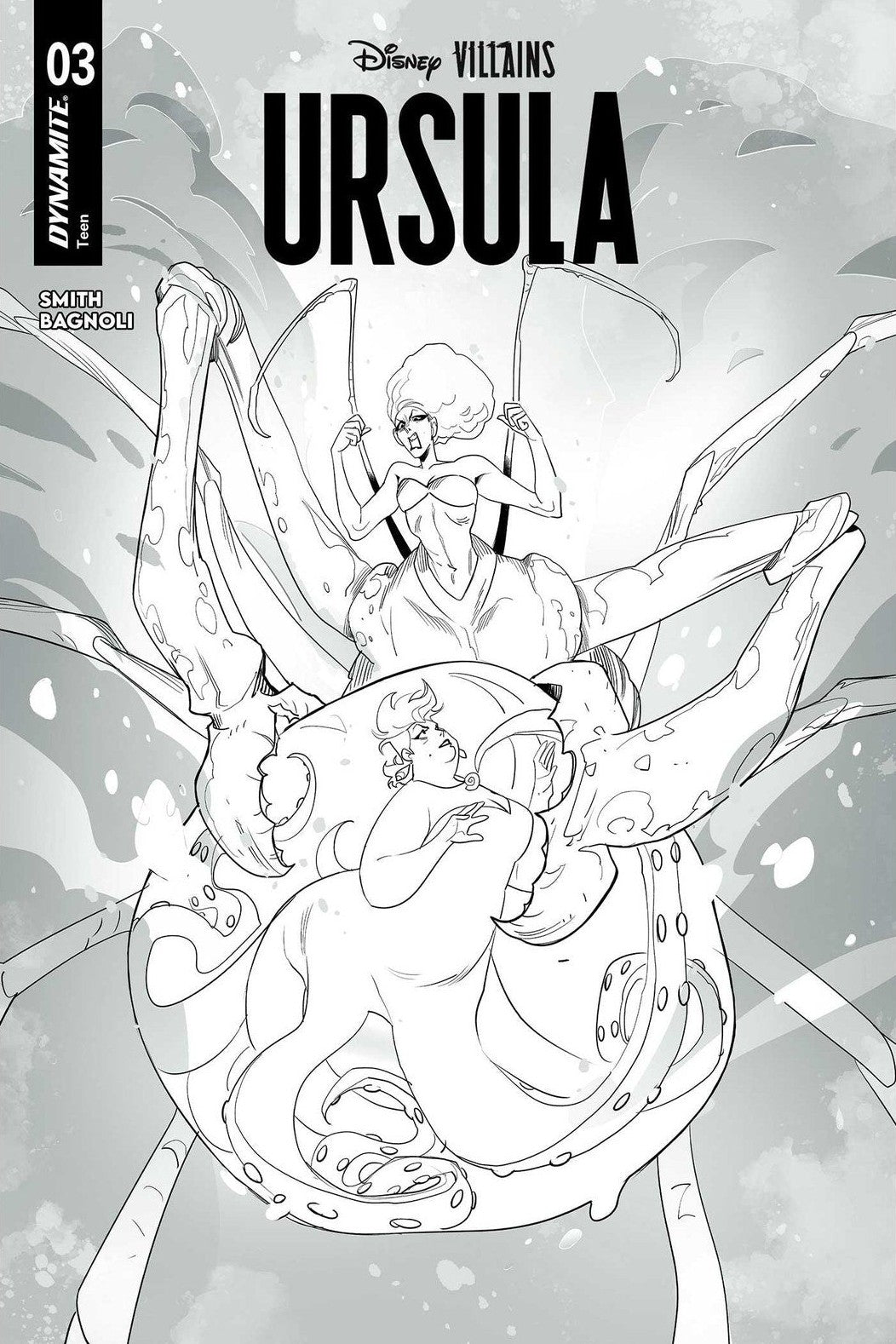 Disney Villains: Ursula #3 Mirka Andolfo - Line Art