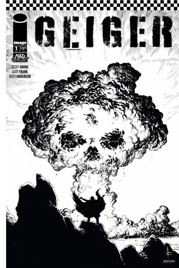 Geiger #1 Gary Frank - B&W - Thank You Cover
