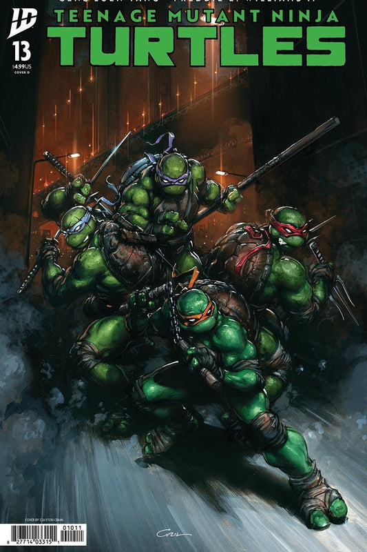 Teenage Mutant Ninja Turtles #13 Clayton Crain - Cover D