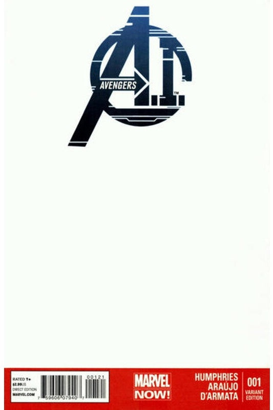 Avengers A.I. #1 Blank Cover Variant