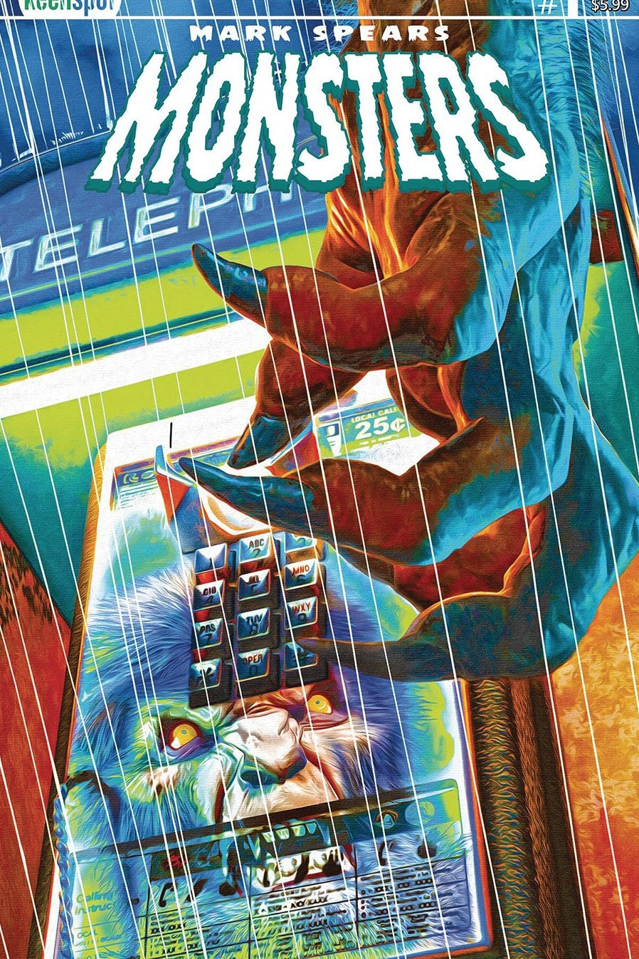 Mark Spears Monsters #1 - Mark Spears - 3rd Print - Werewolf Telephone Line