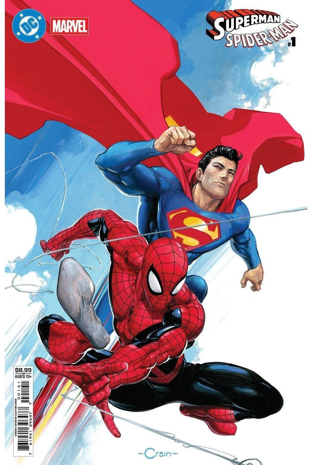 DC/Marvel: Superman/Spider-Man #1 - Clayton Crain