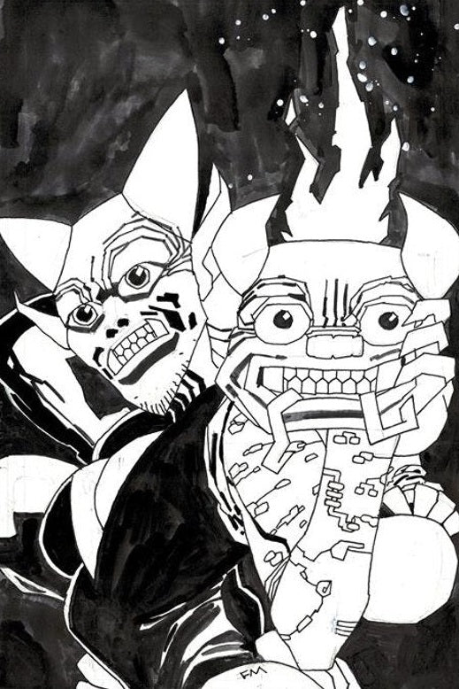 The Lucky Devils Issue #1 - Frank Miller - Raw Art Virgin Foil (1:50)