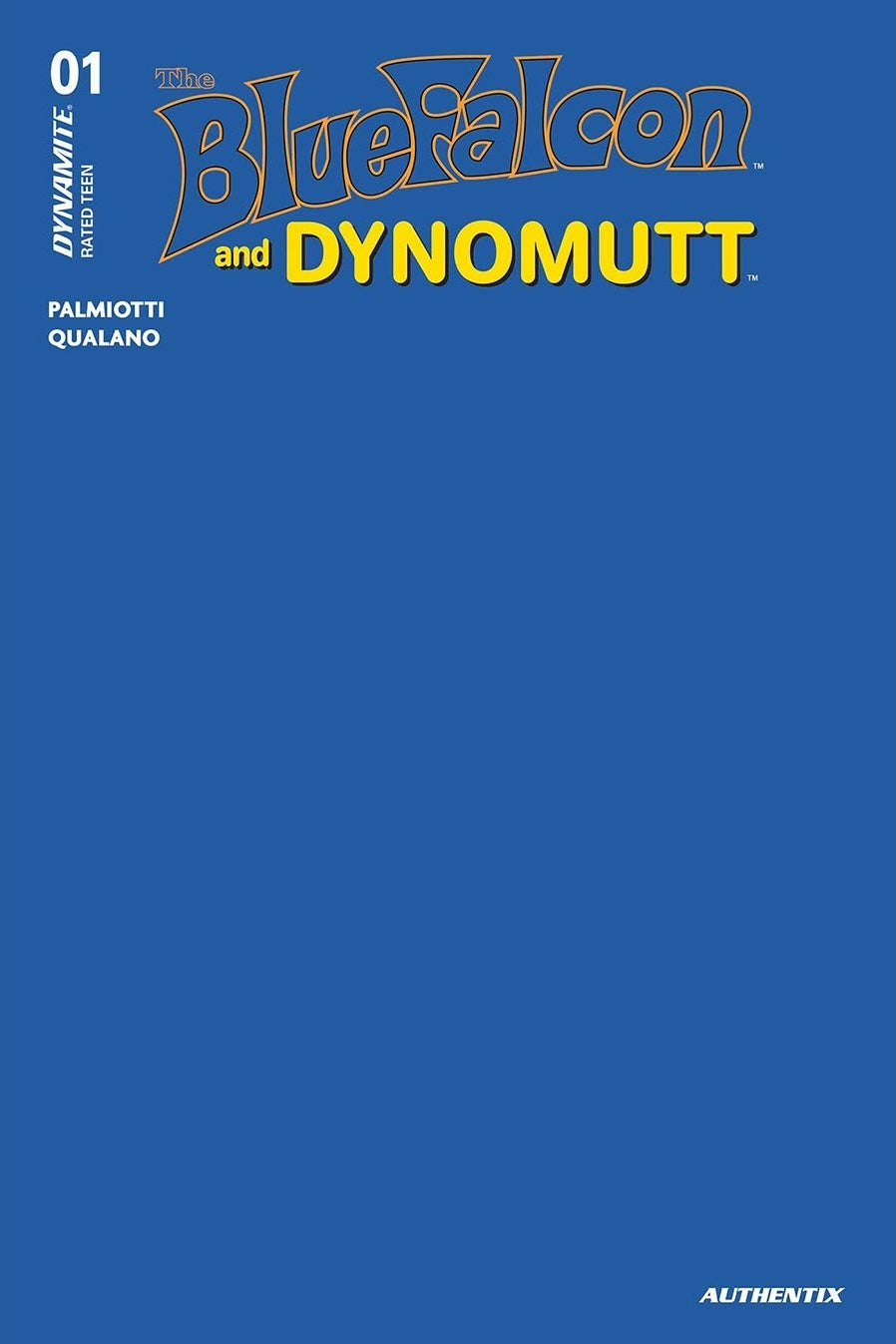 The Blue Falcon & Dynomutt #1 Blank - Blue