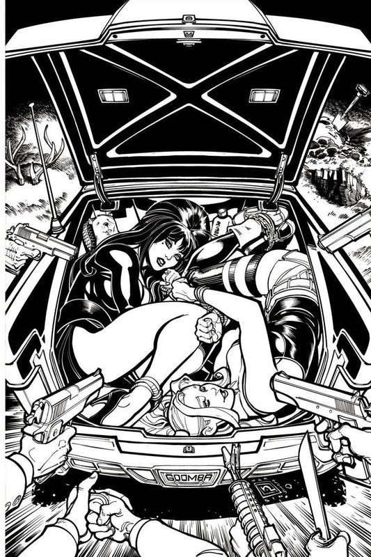 Harley Quinn X Elvira Issue #2 - Chad Hardin - Virgin Line Art (1:15)