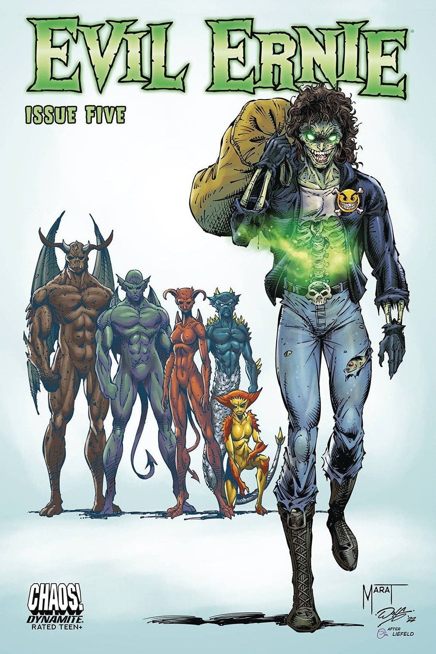 Evil Ernie #5 Marat Mychaels - Rob Liefeld Homage