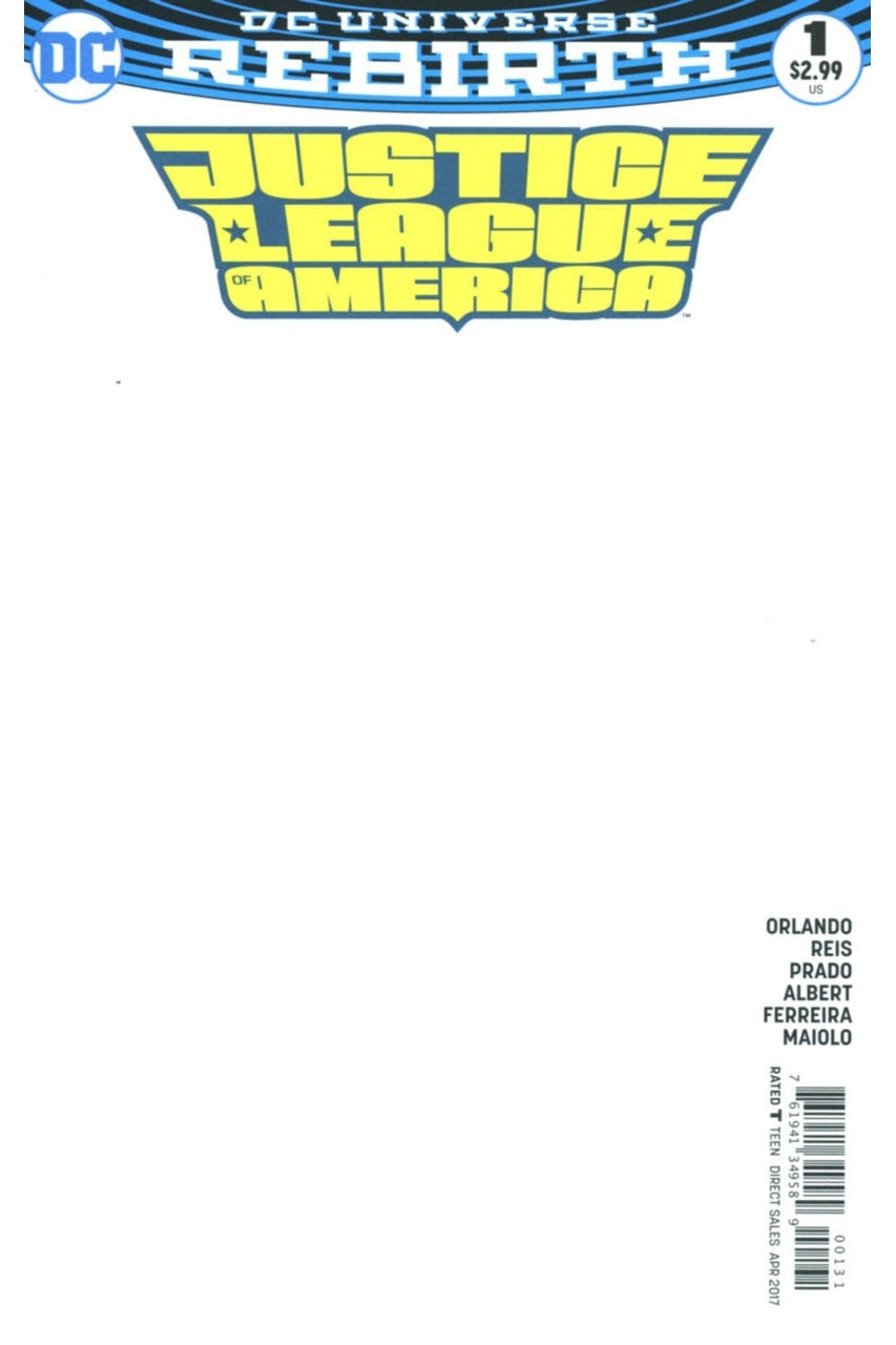 Justice League of America #1 Blank