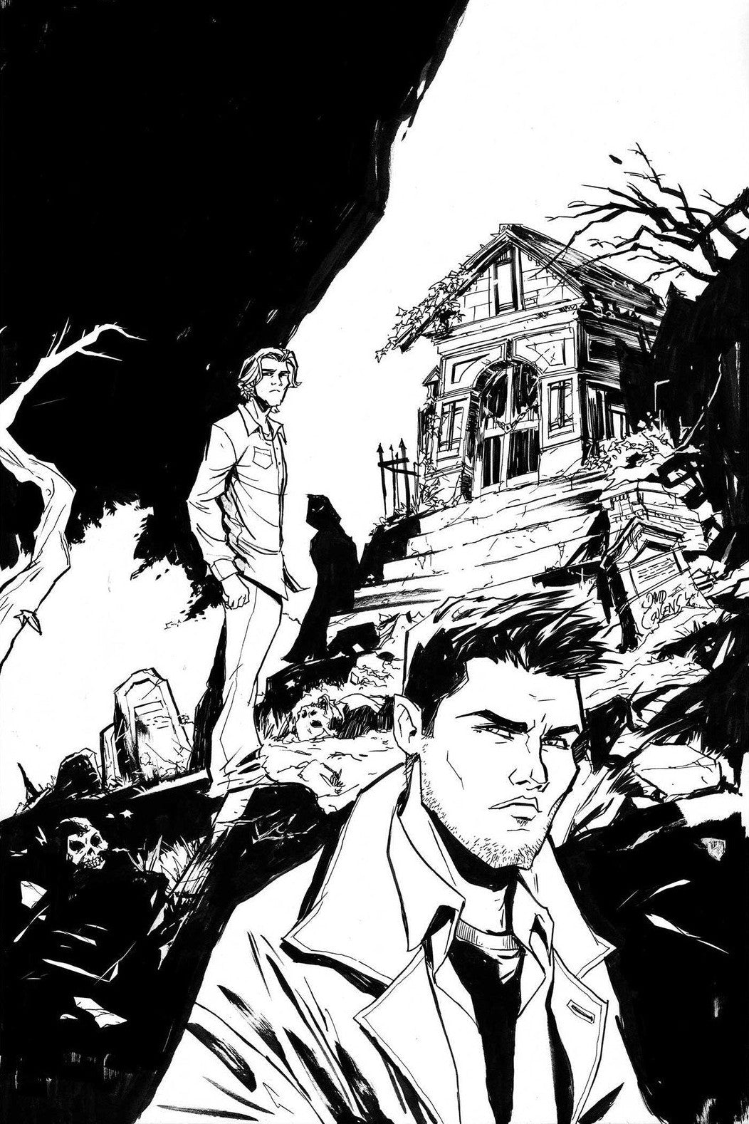 Supernatural #10 - David Cousens - Line Art Virgin (1:5)