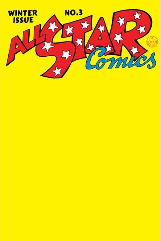 All-Star Comics #3 2023 Facsimile - Blank