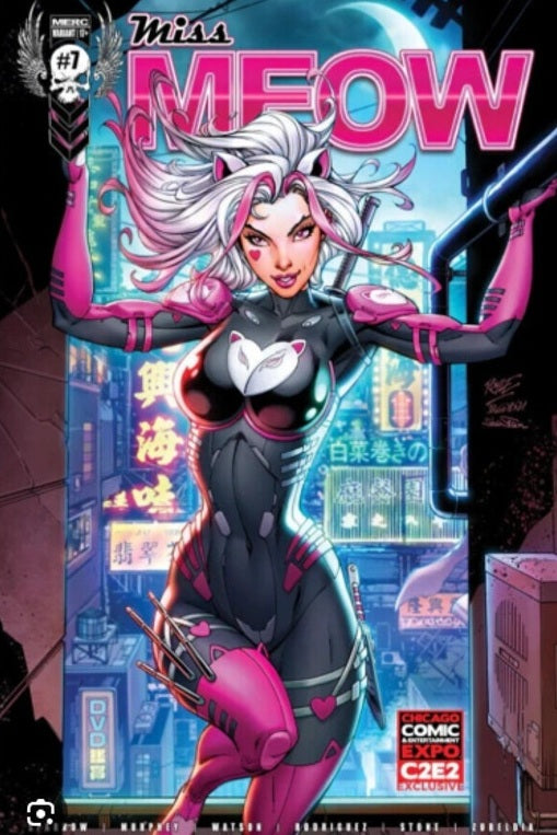 Miss Meow #7 John Royle C2E2 Variant Cover Merc Magazine