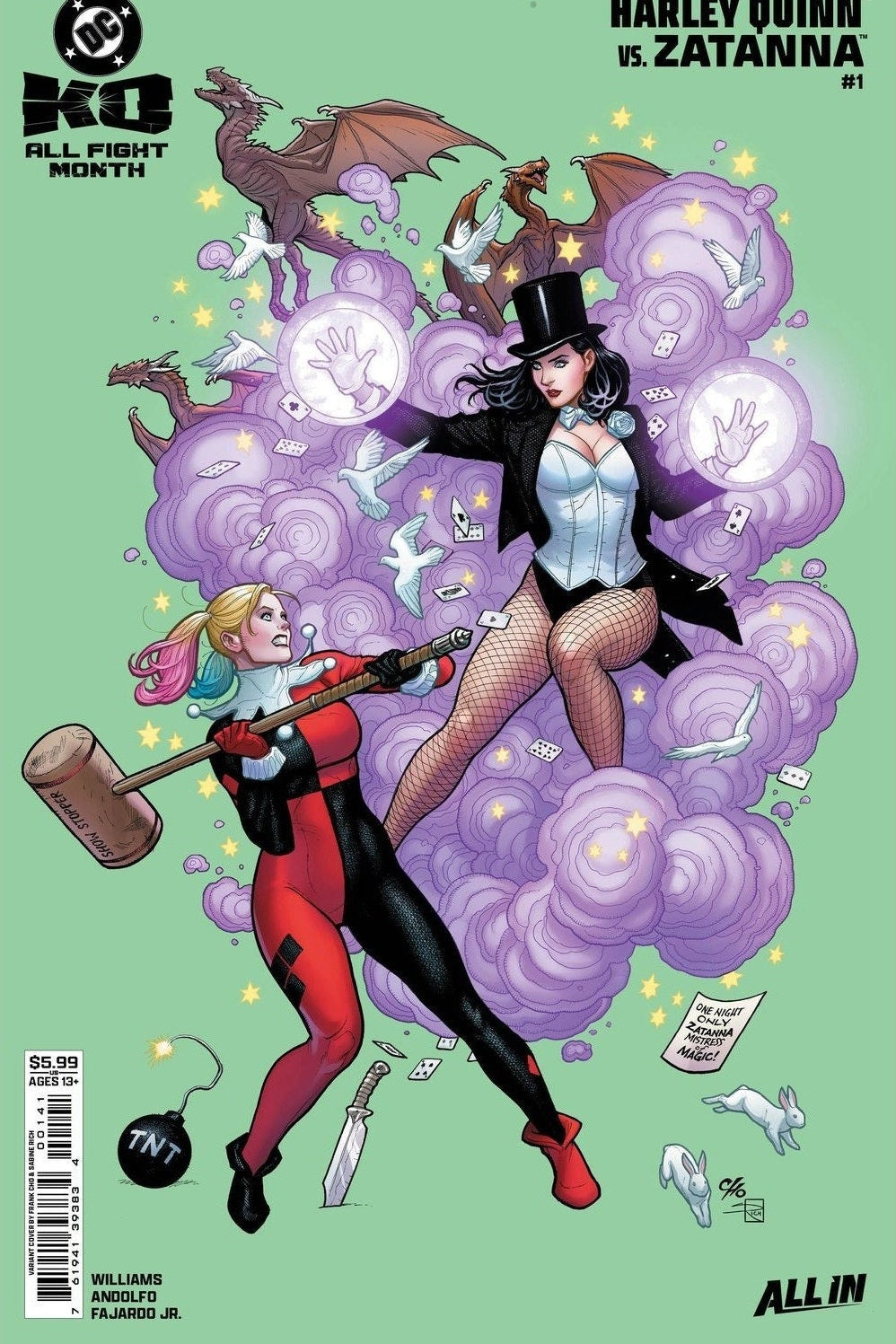 DC K.O.: Harley Quinn vs. Zatanna #1 Frank Cho